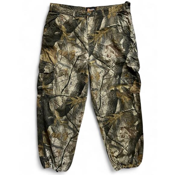 Outfitters Ridge Realtree Hardwoods Camouflage Camo Cargo Pants XL Hunt 40 x 32 - Picture 2 of 11